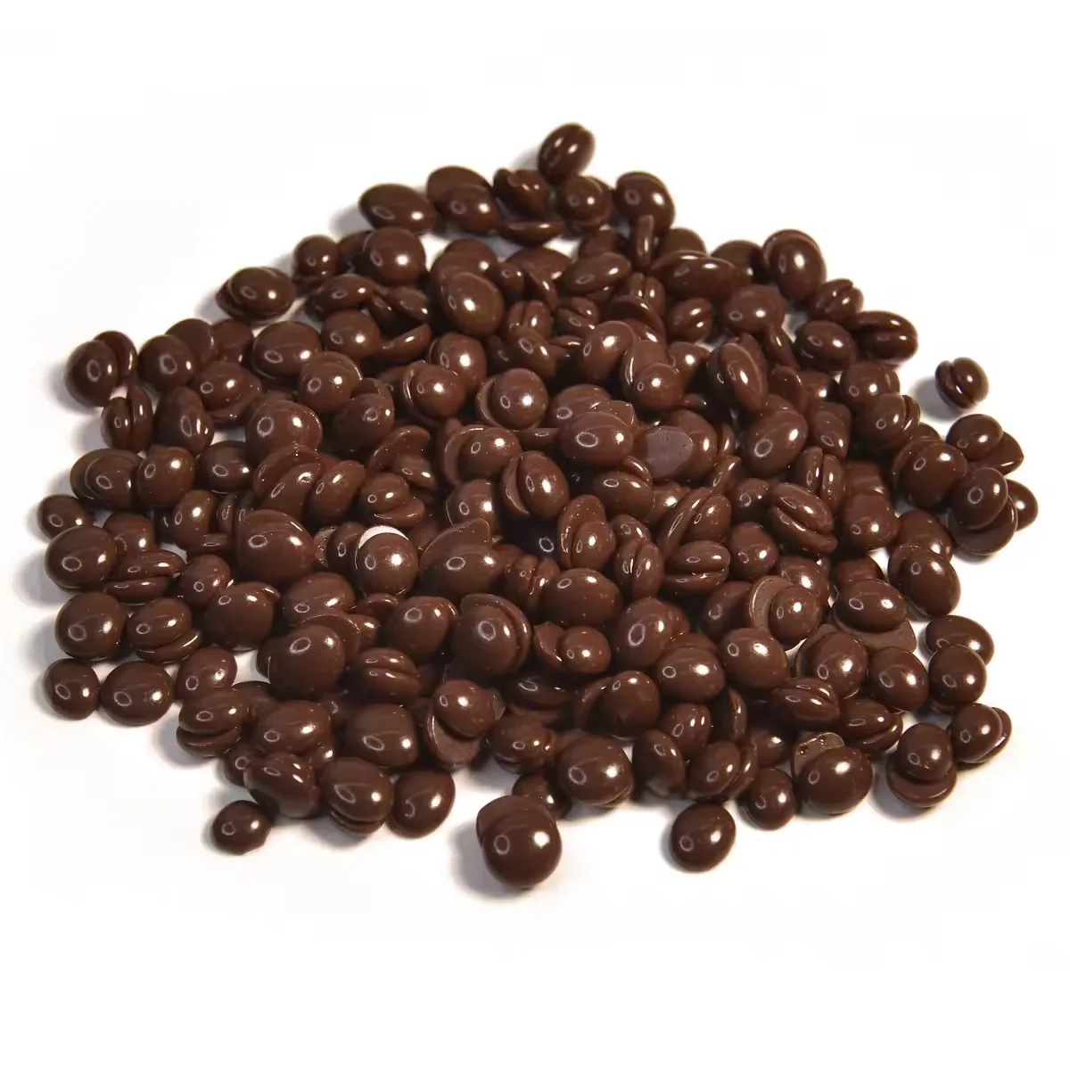Chocolate beans close-up