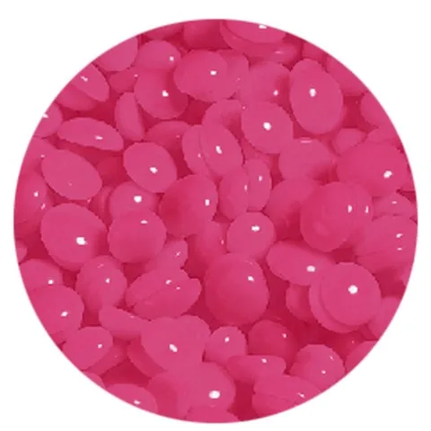 Pomegranate hard wax beans, colour swatch